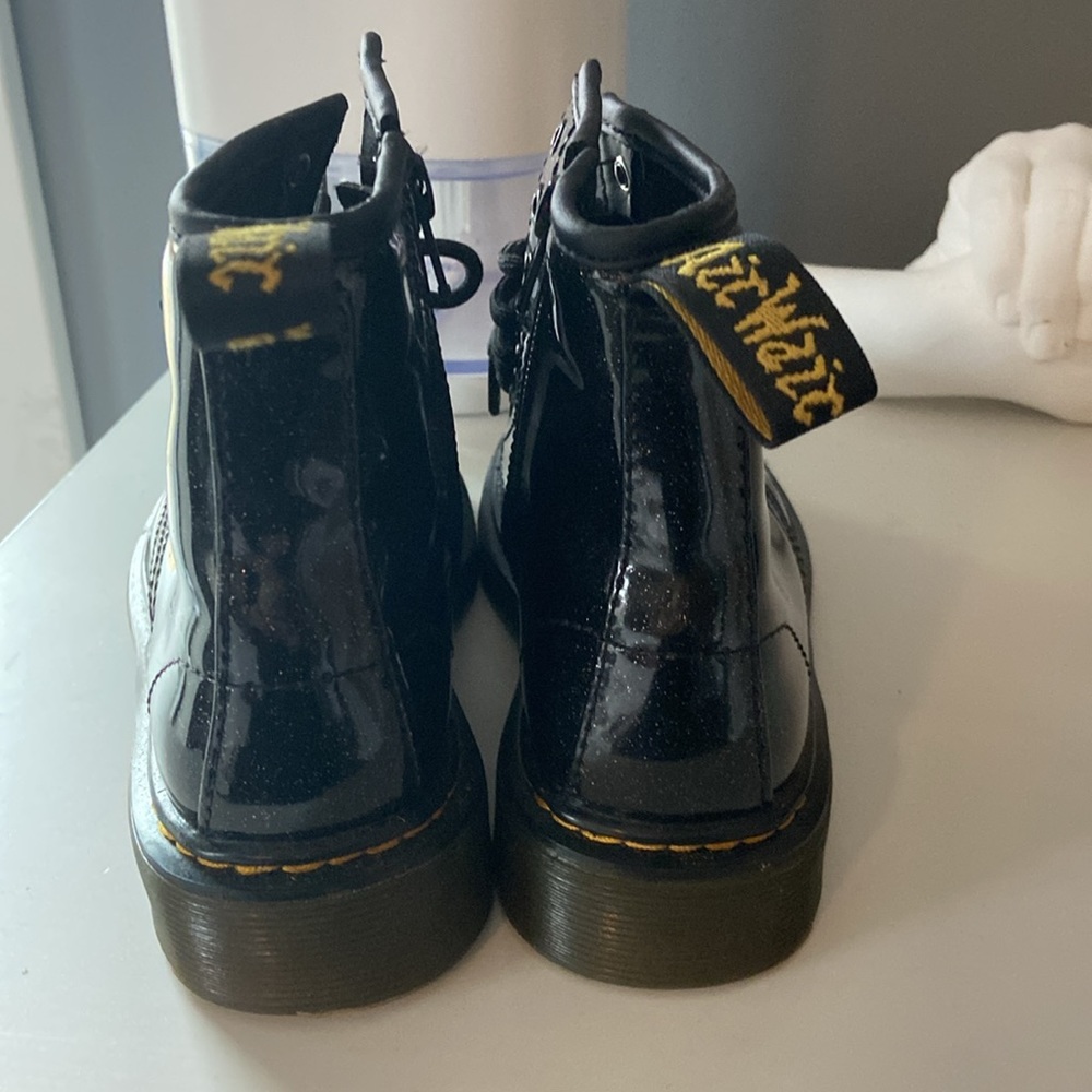 Kids black glitter Dr. Martens - Picture 5 of 6